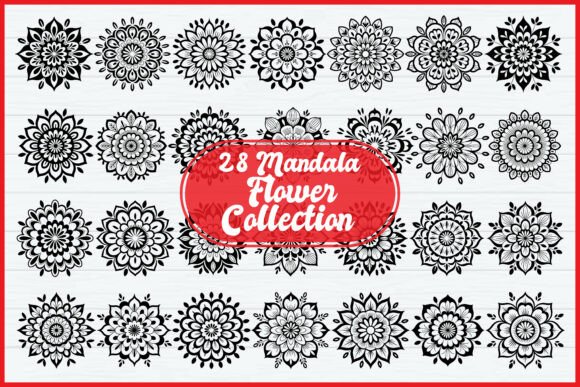 28 Decorative Mandala Art Collection: Designs for Every Project