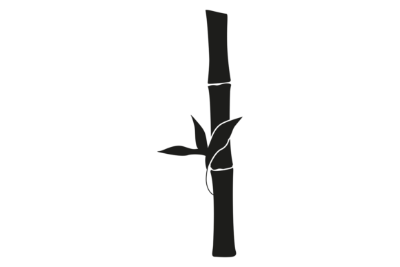 Bamboo Branch Black Decorative Element: A Designer's Toolkit Essential