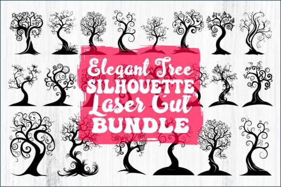 Decorative Tree Laser Cut Bundle for Nature-Inspired Crafts