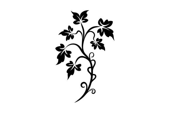 Decorative Vine Silhouette: Crafting Organic Elegance