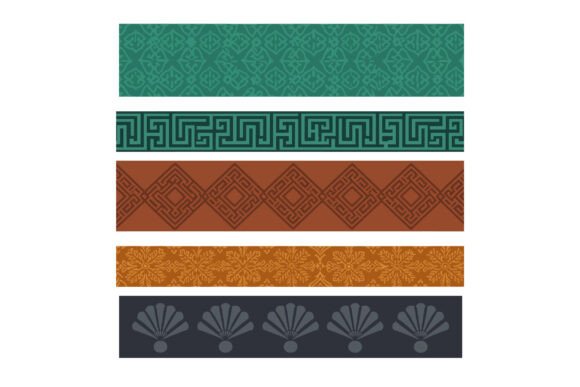 Earthy Elegance: Using Geometric Ornamental Borders