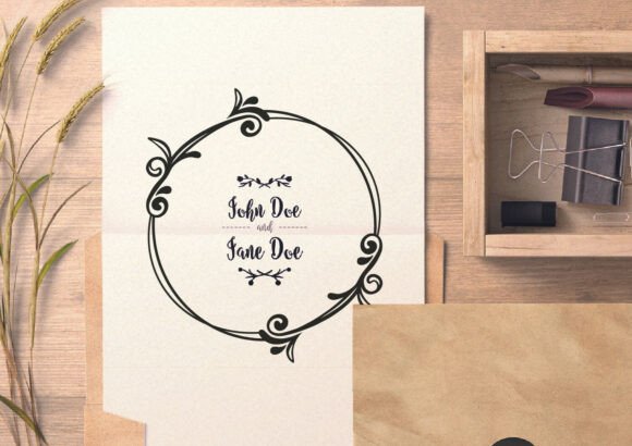 Elegant Decorative Frame and Border: Timeless Design Assets