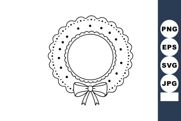 Elegant Lace Doily with Bow Rib: A Designer's Delight