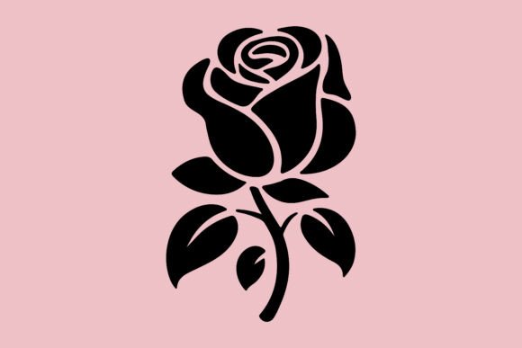 Elevate Your Brand with Decorative Black Rose Art