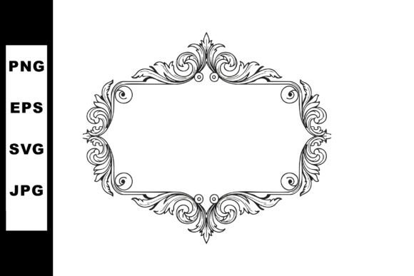 Elevate Your Brand with Ornate Vintage Decorative Frame Border W