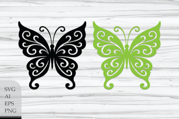 Elevate Your Projects with Decorative Butterfly with Shoots