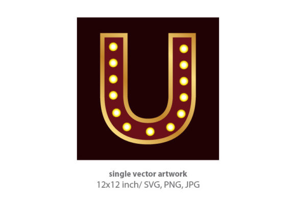 Illuminate Your Projects with the Lights Bulbs Inside Decorative Letter U