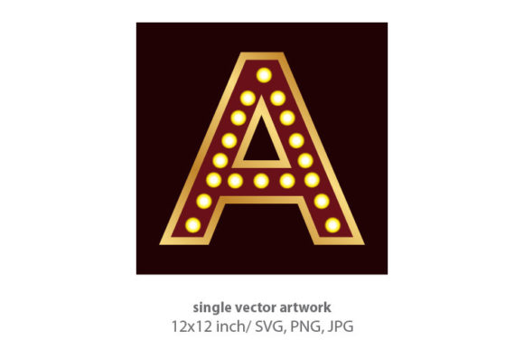 Lights Bulbs Inside Decorative Letter a: A Glow-Up for Your Brand