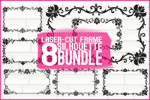 Ornamental Frame Silhouettes for Your Creative Projects