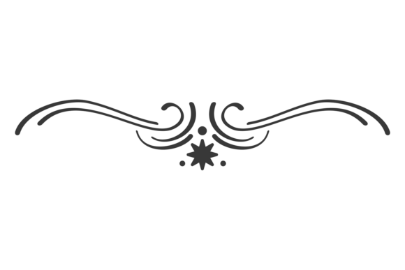 Understanding Decorative Divider. Page Text Separator.